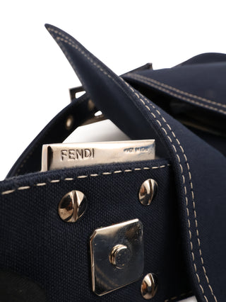 Denim Baguette Shoulder Bag