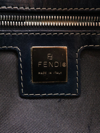 Denim Baguette Shoulder Bag
