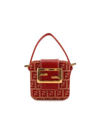 Zucchino Canvas Red Mini Vanity Handbag