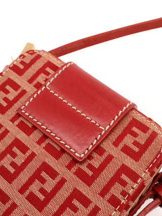 Zucchino Canvas Red Mini Vanity Handbag
