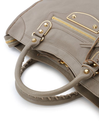 Classic City Metallic Edge Shoulder Bag