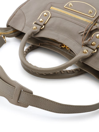 Classic City Metallic Edge Shoulder Bag