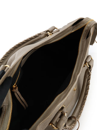 Classic City Metallic Edge Shoulder Bag