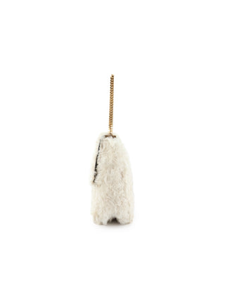 Gourmette Shearling Chain Shoulder Bag