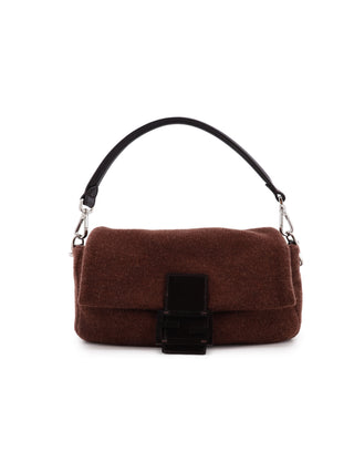 Cashmere Vitello Grace Baguette Handbag