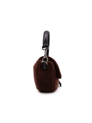 Cashmere Vitello Grace Baguette Handbag
