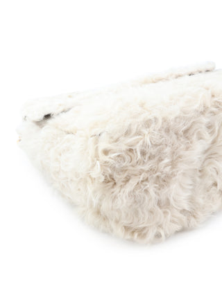 Gourmette Shearling Chain Shoulder Bag