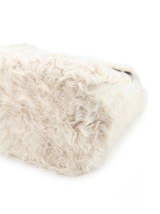 Gourmette Shearling Chain Shoulder Bag