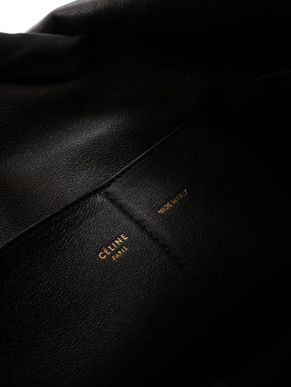 Gourmette Shearling Chain Shoulder Bag