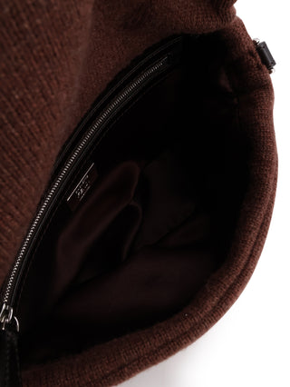 Cashmere Vitello Grace Baguette Handbag