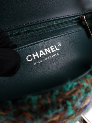 Classic Mini Rectangle Tweed Flap Bag