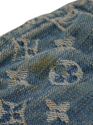 Monogram Denim Patchwork Posty Shoulder Bag
