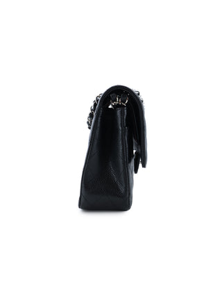 Classic Medium Caviar Leather Double Flap Bag