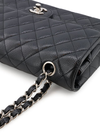 Classic Medium Caviar Leather Double Flap Bag