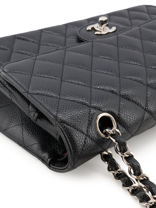 Classic Medium Caviar Leather Double Flap Bag
