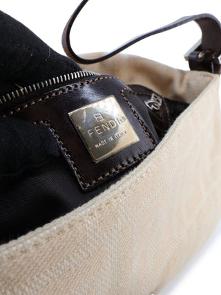 Zucca Canvas Baguette Shoulder Bag