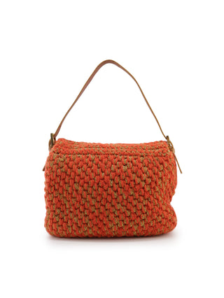 Crochet Mama Baguette Shoulder Bag