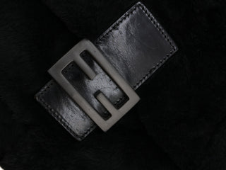 Mamma Fur Black Handbag