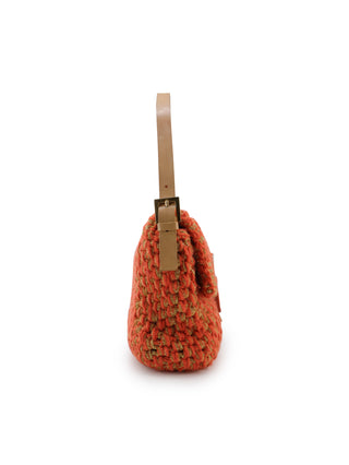 Crochet Mama Baguette Shoulder Bag