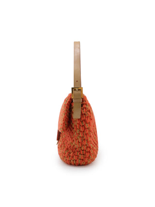 Crochet Mama Baguette Shoulder Bag