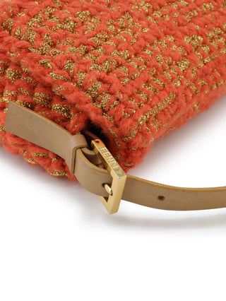 Crochet Mama Baguette Shoulder Bag