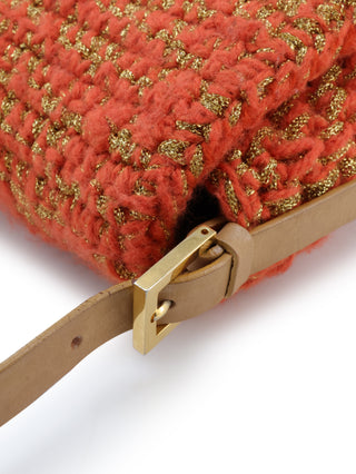 Crochet Mama Baguette Shoulder Bag