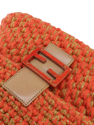 Crochet Mama Baguette Shoulder Bag