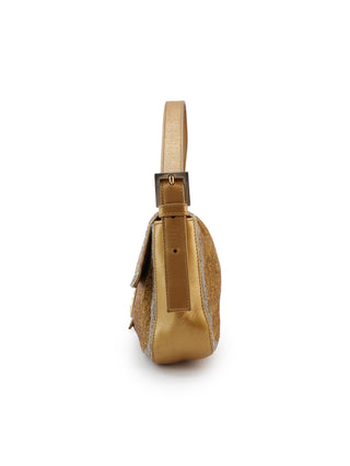Beaded Baguette Shoulder Bag