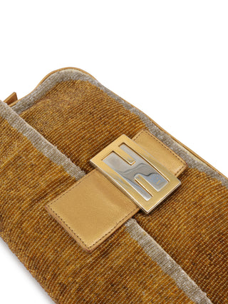 Beaded Baguette Shoulder Bag