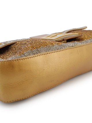 Beaded Baguette Shoulder Bag