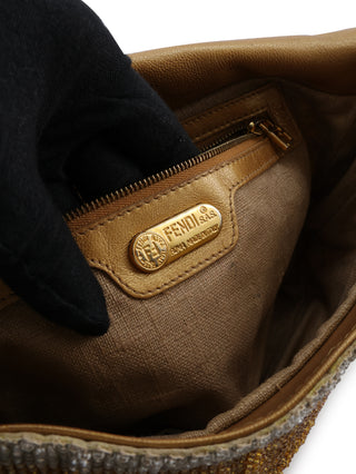 Beaded Baguette Shoulder Bag