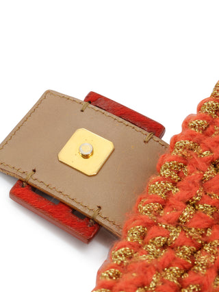 Crochet Mama Baguette Shoulder Bag