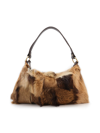 Patchwork Fur Shoulder Bag
