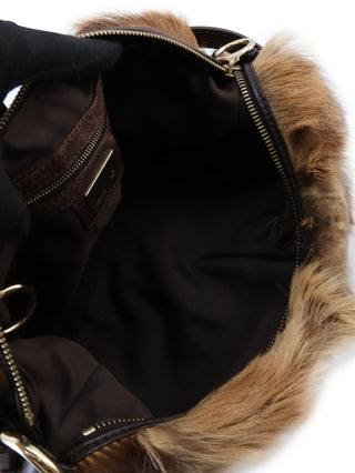 Patchwork Fur Shoulder Bag