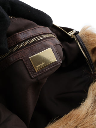 Patchwork Fur Shoulder Bag