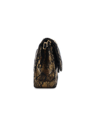 Classic Medium Lace Double Flap Bag
