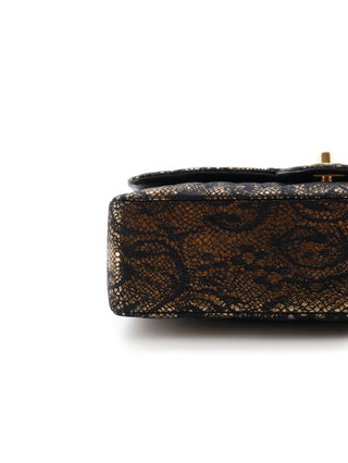 Classic Medium Lace Double Flap Bag