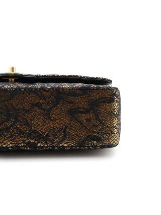 Classic Medium Lace Double Flap Bag