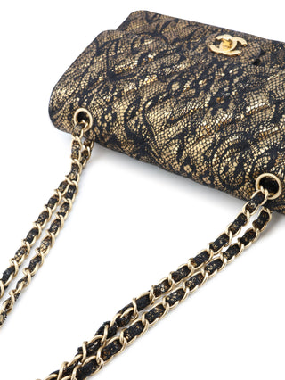 Classic Medium Lace Double Flap Bag