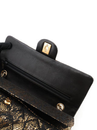 Classic Medium Lace Double Flap Bag
