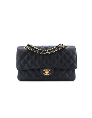 Classic Medium Caviar Leather Double Flap Bag