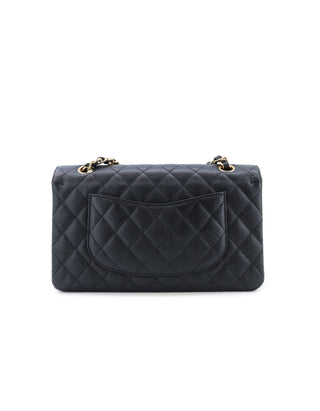Classic Medium Caviar Leather Double Flap Bag