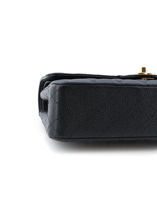 Classic Medium Caviar Leather Double Flap Bag