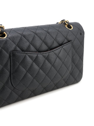 Classic Medium Caviar Leather Double Flap Bag