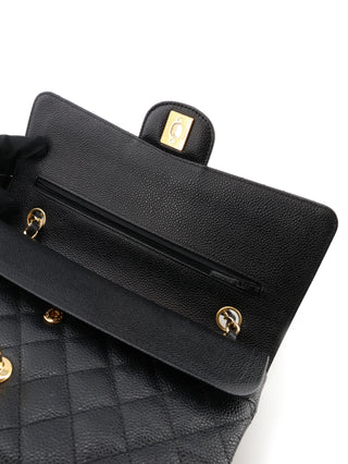 Classic Medium Caviar Leather Double Flap Bag