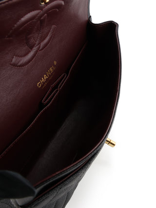 Classic Medium Caviar Leather Double Flap Bag