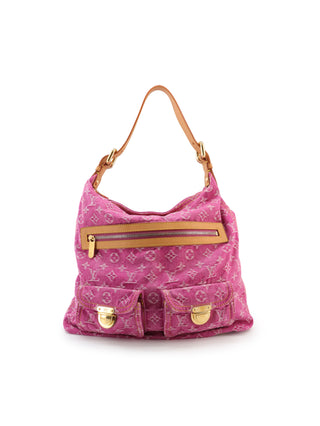 Pink Denim Shoulder Bag