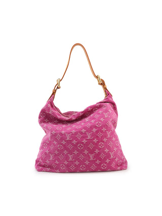 Pink Denim Shoulder Bag