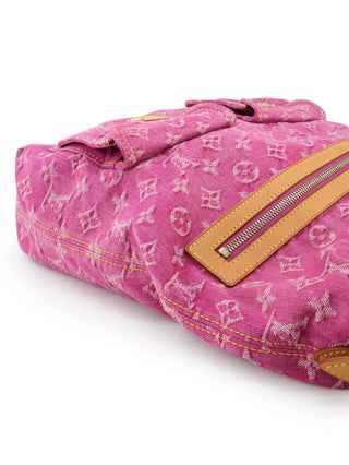Pink Denim Shoulder Bag