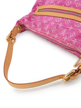 Pink Denim Shoulder Bag